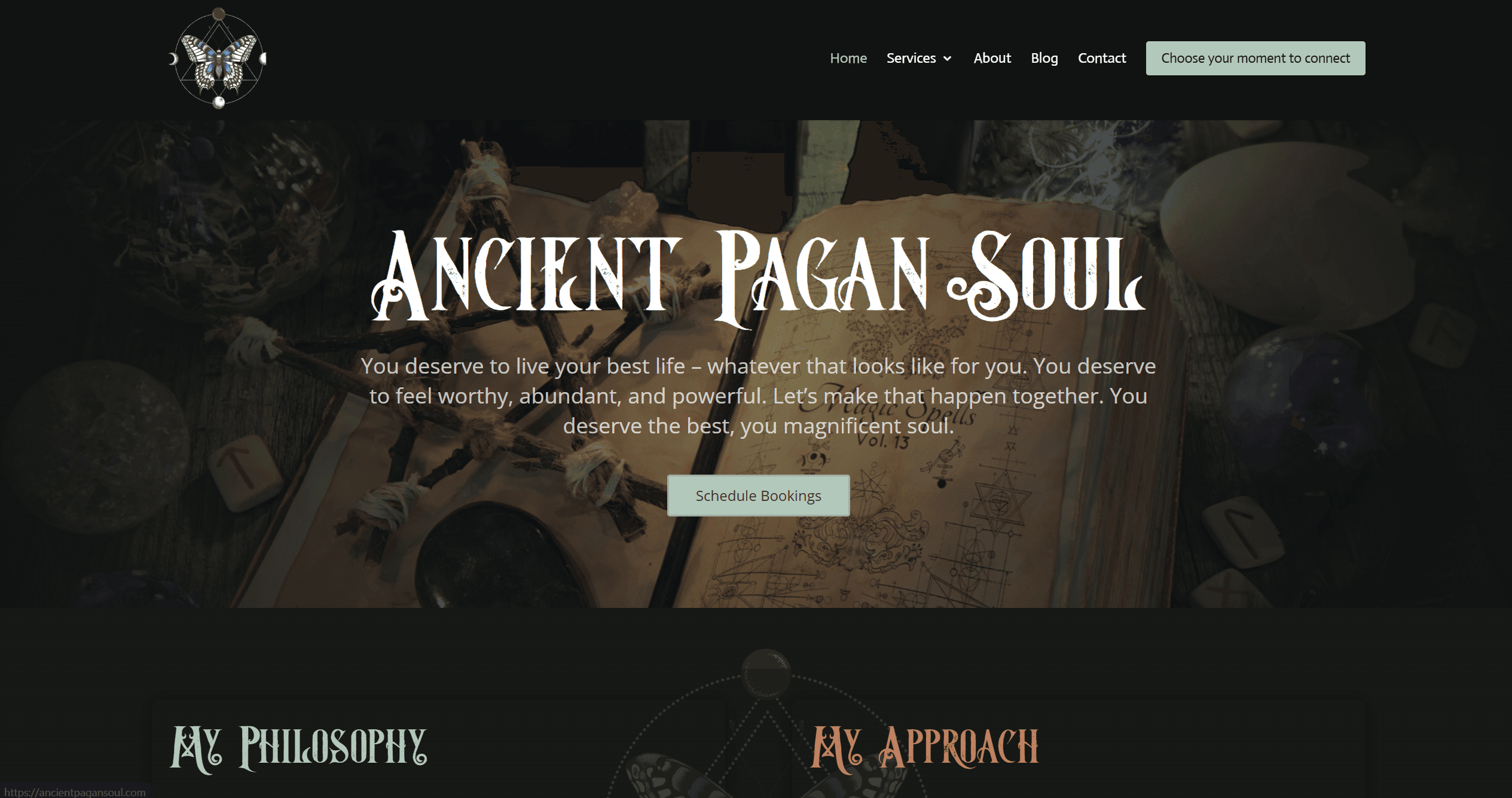 Ancient Pagan Soul website screenshot